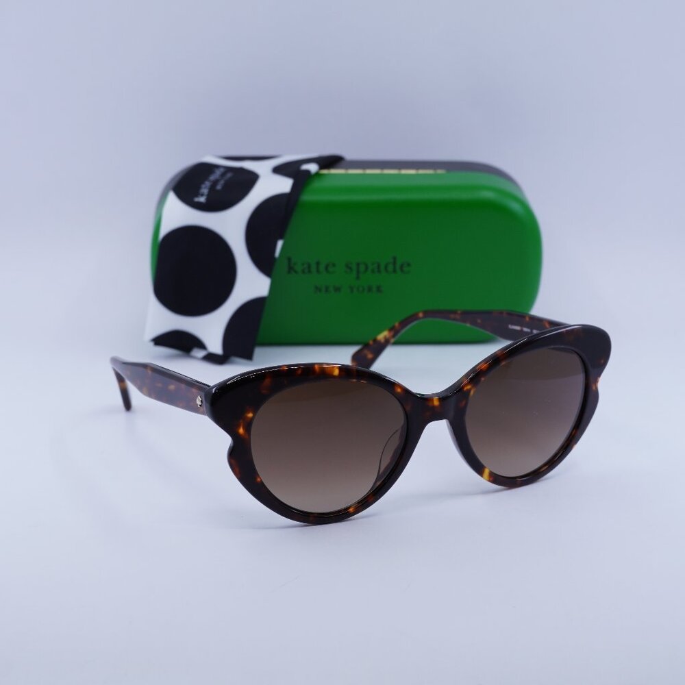 Kate Spade ELINA/G/S 0086 HA Cat Eye Sunglasses - Havana/Brown